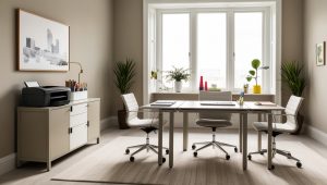 Homeoffice Ideen für Wohnungen mit wenig Platz - Platzsparende Möbel