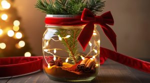 DIY Weihnachtslichter im Glas - selbst gemachte Weihnachtsdeko