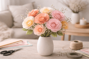 DIY Deko - Papierblumen als langlebige Frühlingsdeko