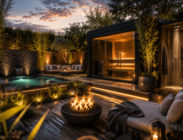 Wellness im eigenen Garten: Sauna, Außendusche & Ruhebereiche richtig planen